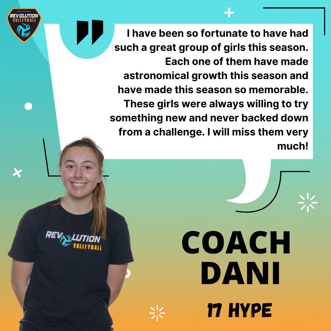 REVOVBALL's tweet photo. Season reflections from our Assistant Coaches. Shoutout to our collaborative and inclusive coaching team. Thanks for all you do!
#revolutionvolleyball #revovball #revitup #culture #reflections https://t.co/xgU0Pkz5xF