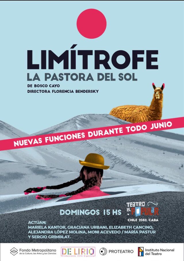 florbendersky's tweet photo. Graciad sl público que nos elige y acompaña seguimos con funciones de #Limítrofe.Lapastoradelsol https://t.co/cZUZPaDmrl