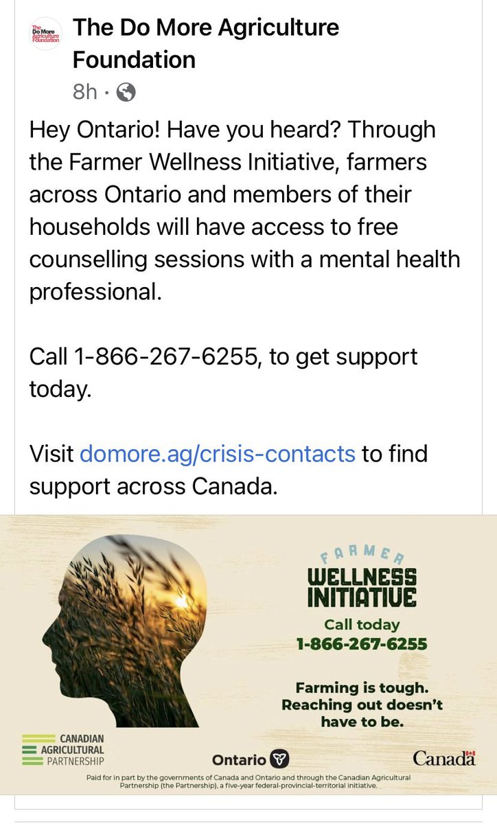 Please share with your farm friends. #FarmLife #mentalhealthforfarmers
