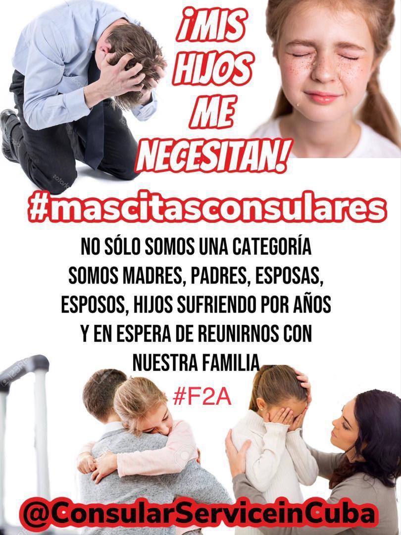Yenifer46744491's tweet photo. Nuestros hijos también tiene derecho !Porque tengo que arriesgar a mi hijo a ir a un país que no hay seguridad y gastar miles de dólares tendiendo una embajada que es para todos no para algunos !!Basta de abusos!#f2a
#mishijostambiensonprioridad
#consularservicesincuba https://t.co/l77jTQFSGp
