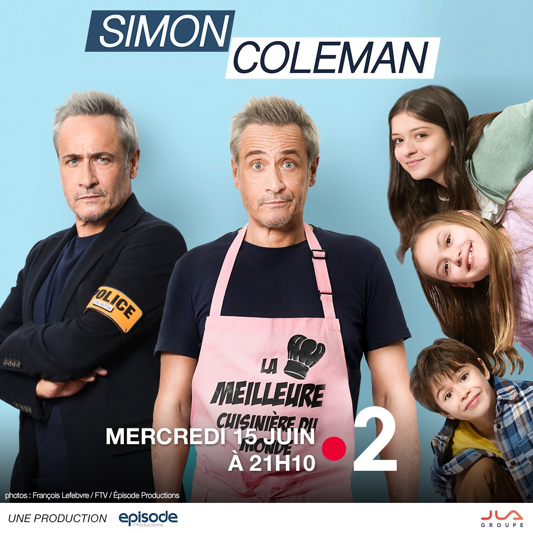 JLAGroupe's tweet photo. Mercredi 15 juin à 21h10 ne manquez pas #SimonColeman avec Jean-Michel Tinivelli / @jmtinivelli sur @France2tv !
 
Réalisation : Nicolas Copin, Scénario :
Alexandra Echkenazi et Thomas Perrier

Une production Épisode Productions /  Richard Berkowitz (JLA Groupe) https://t.co/XUML6nB6tg
