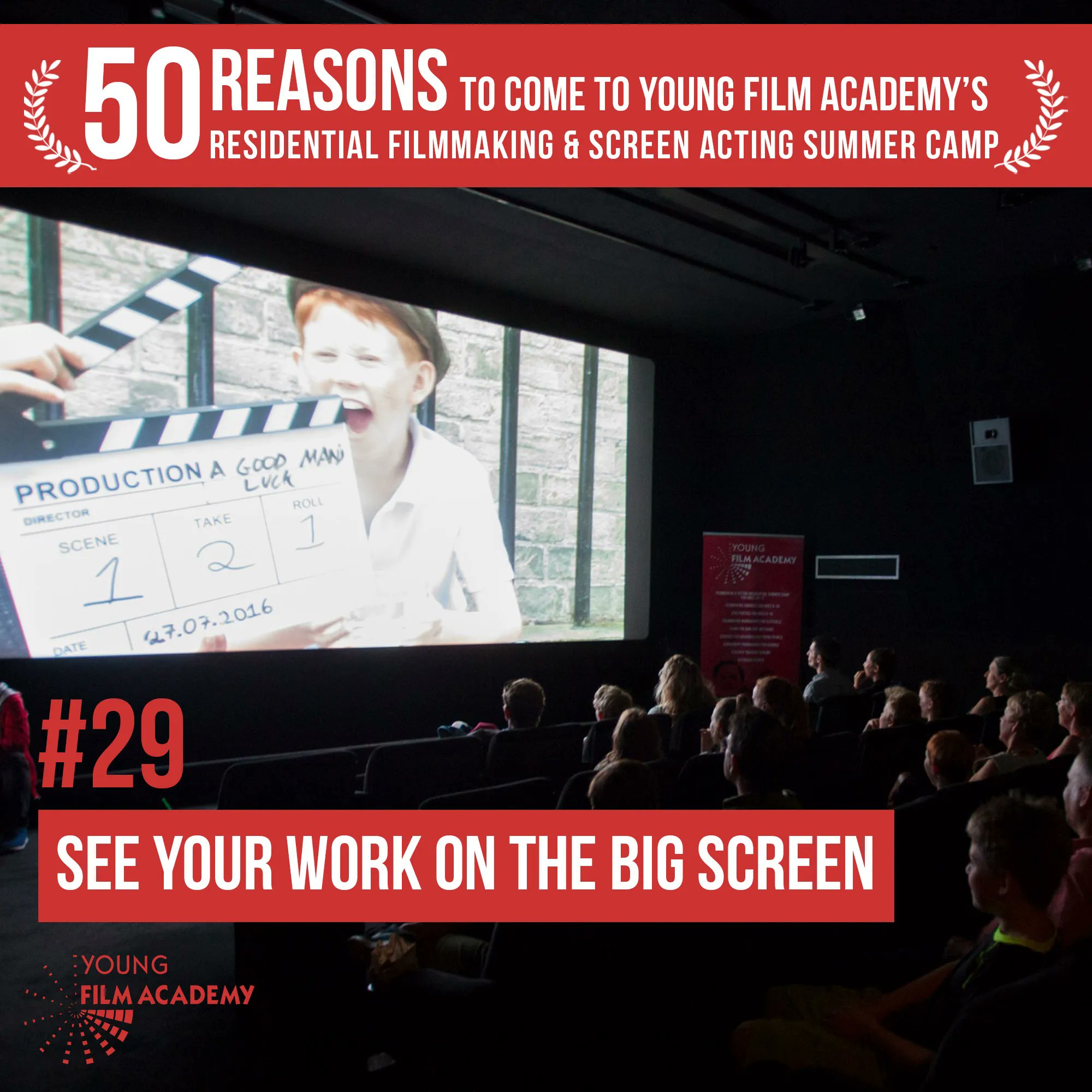 Young Film Academy on Twitter "Can you picture your OWN film on the big screen..? 🎥Final few