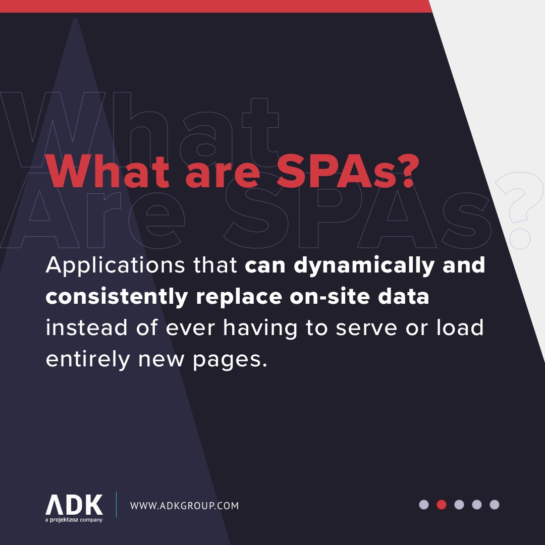 Single Page Applications might be the difference you’ve been looking for when it comes to a more seamless user experience.  💻 

Check out the link below to learn more about the benefits of SPAs.
bit.ly/3m91bO4