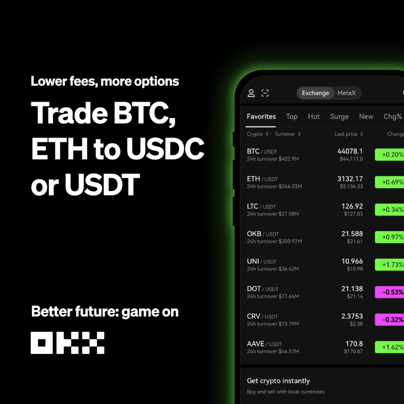okx's tweet photo. Meet OKX - your new favorite crypto platform.

Trade hundreds of pairs, with the lowest fees, on the world's most powerful crypto exchange.

Start trading and earn up to $500 with Mystery Box prizes!