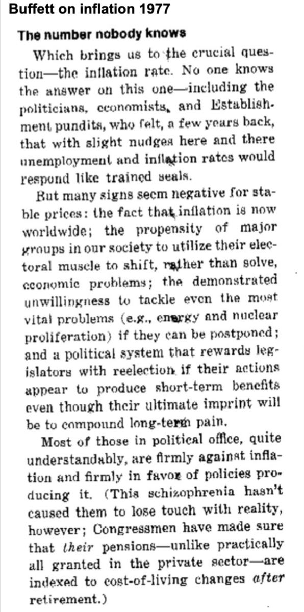 BradoCapital's tweet photo. One of the best, and most savage writings from Buffett. https://t.co/RGlV1rUqDe