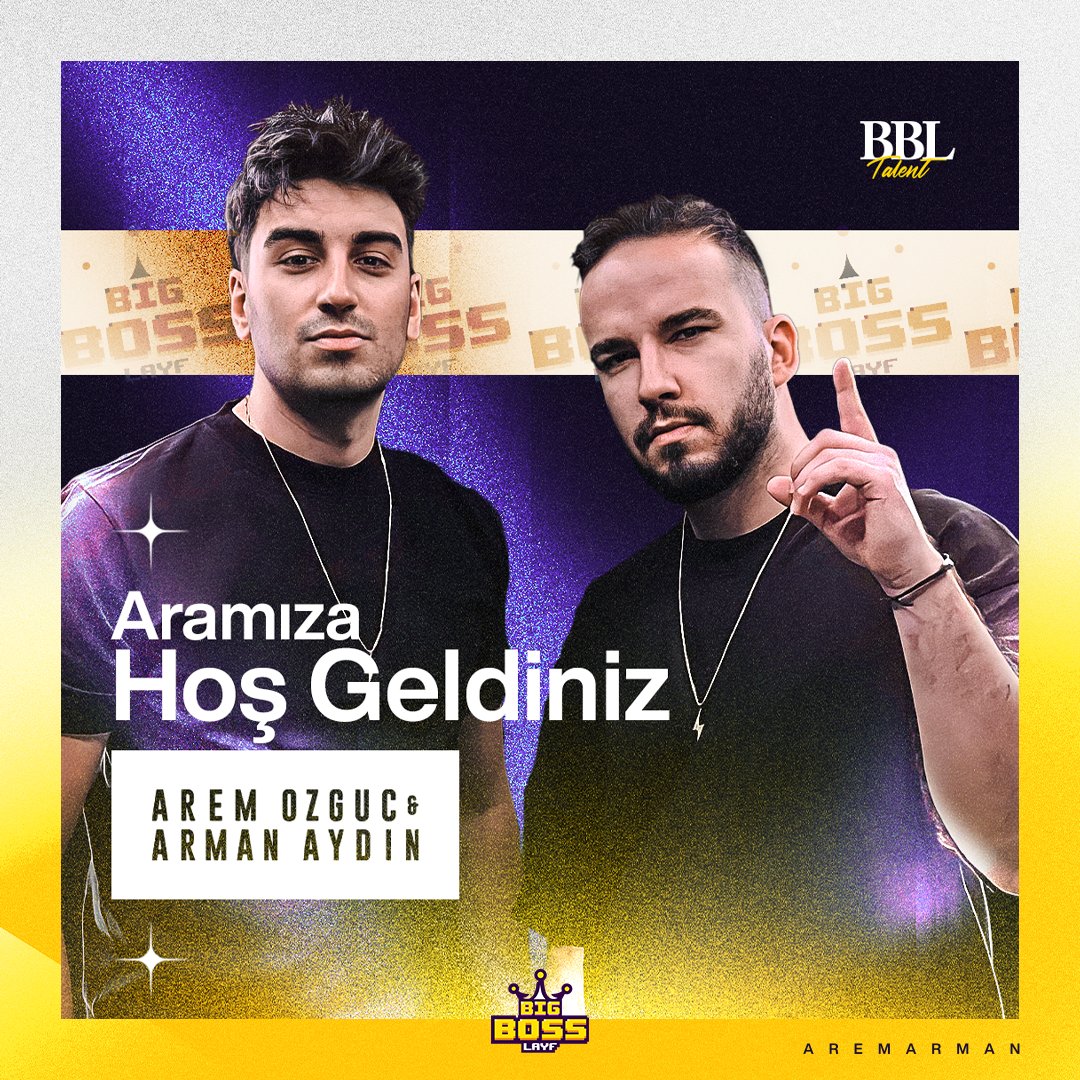 Karşınızda BBL Talent'ın yeni üyeleri! Hoş Geldiniz! @aremozguc @armanaydin Birazdan yayındayız! 👇 twitch.tv/aremarman