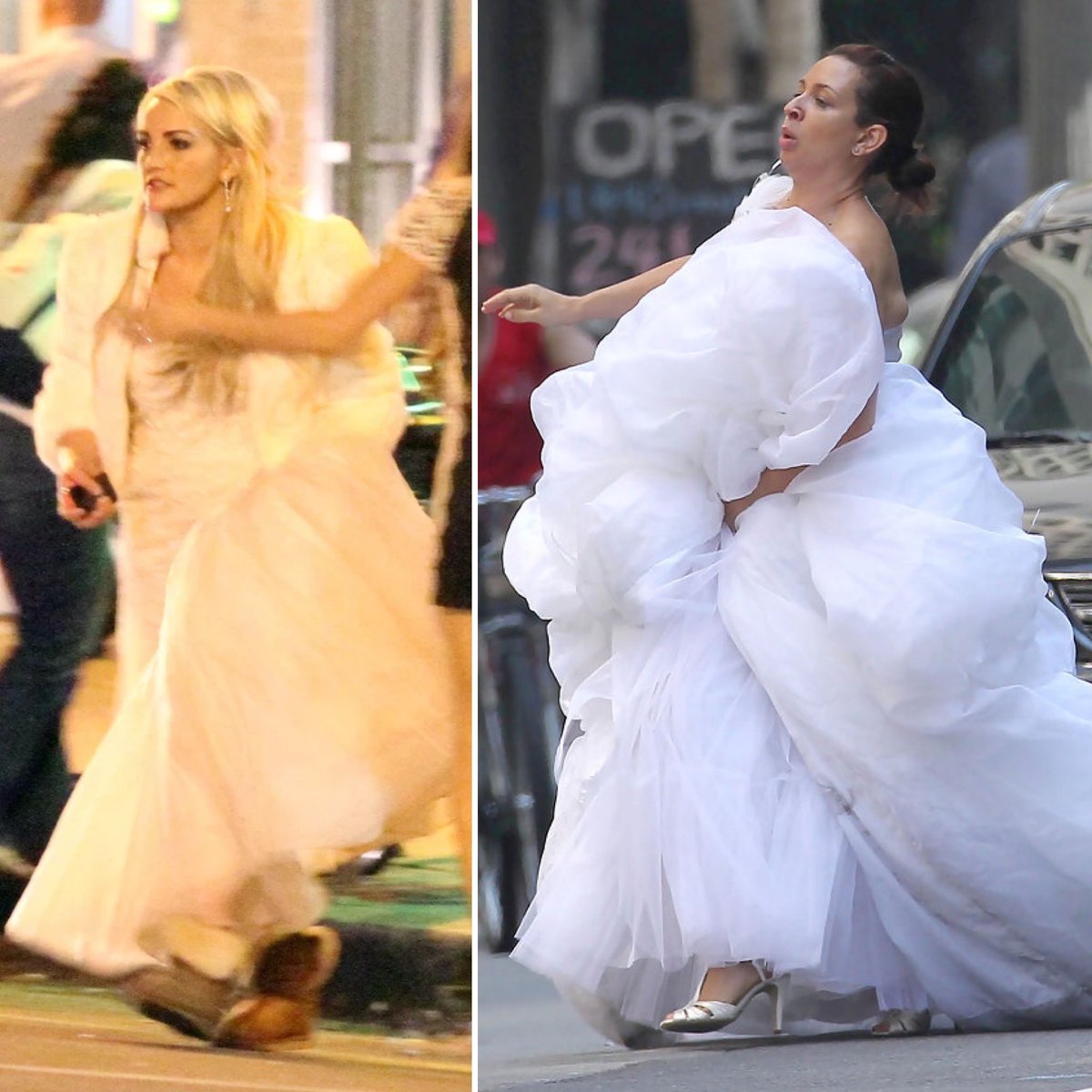 ryro_85's tweet photo. Just realized JL was totally giving Bridesmaids “It’s happening!” vibes on her wedding day. 😳💩😂 https://t.co/uP9t1yCnbW