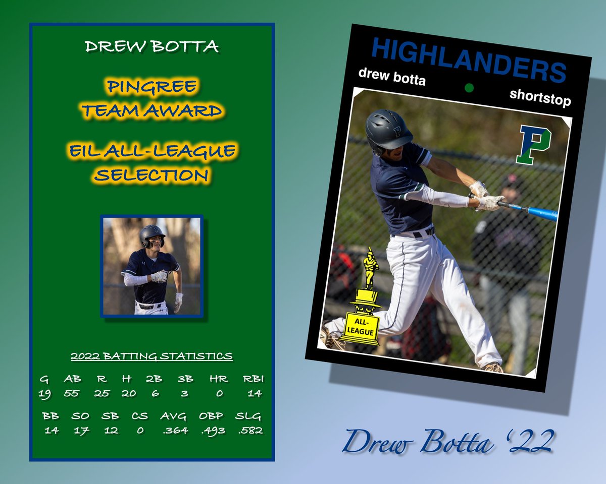 PingreeBase's tweet photo. Team Award for Outstanding Performance & Leadership and @AthleticsEIL All-League! @DrewBotta had an exceptional season for the #BoysofPing ⚾️ https://t.co/fDPVsKLeLF