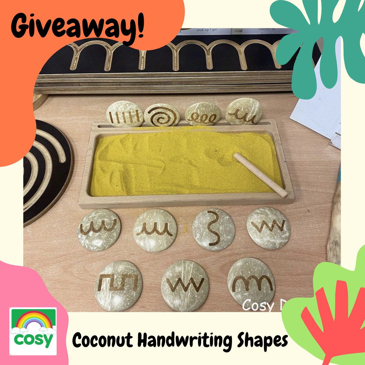 Thank Cosy it’s Friday!

For our Friday giveaway, this week you could be in with a chance of winning a set of our coconut handwriting shapes. 

You need to…
🌈 Follow
🌈 RT
🌈 Tag some friends 

Giveaway closes at 11:59pm Sunday. Open to U.K. only. 

Good luck!

#TCIFriday