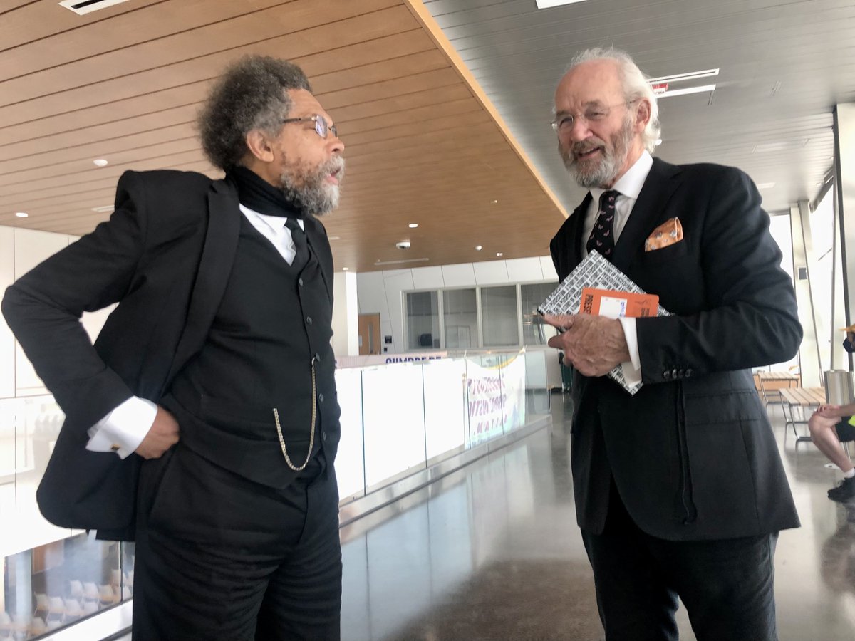 BTnewsroom's tweet photo. The beauty of @PeoplesSummit22: bringing together courageous and unique voices from around the world. @CornelWest and John Shipton, father of Julian Assange, meet before their interviews on BreakThrough. Both speaking on panels today. 

Stay tuned! @DEAcampaign https://t.co/mwoizmfOAD
