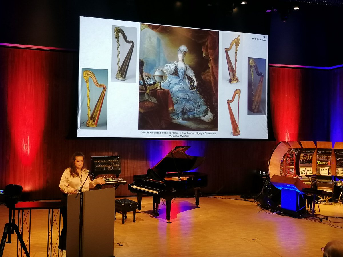 AriannaRigamon2's tweet photo. Great paper on the mistery of Marie Antoinette's harp by the harp detective @FGuillCas at #AMIS2022. Well done dear friend! https://t.co/OWdSzWLSAX