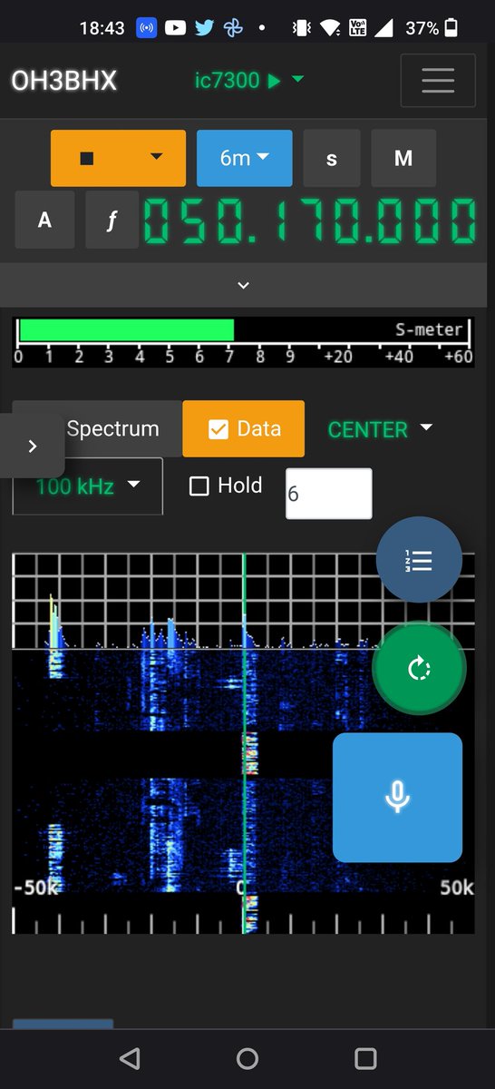 mikaelnou's tweet image. A strong sporadic E propagation opening over Europe today. Worked stations on the 6m band remotely from a hammock using @WebRadioCtrl. 😎 Thanks #EA5AWC for the QSO on the screen. Compact DK7ZB tri-band yagi doing its job fine 👌

#hamradio #hamr #amateurradio #SporadicE #50MHz