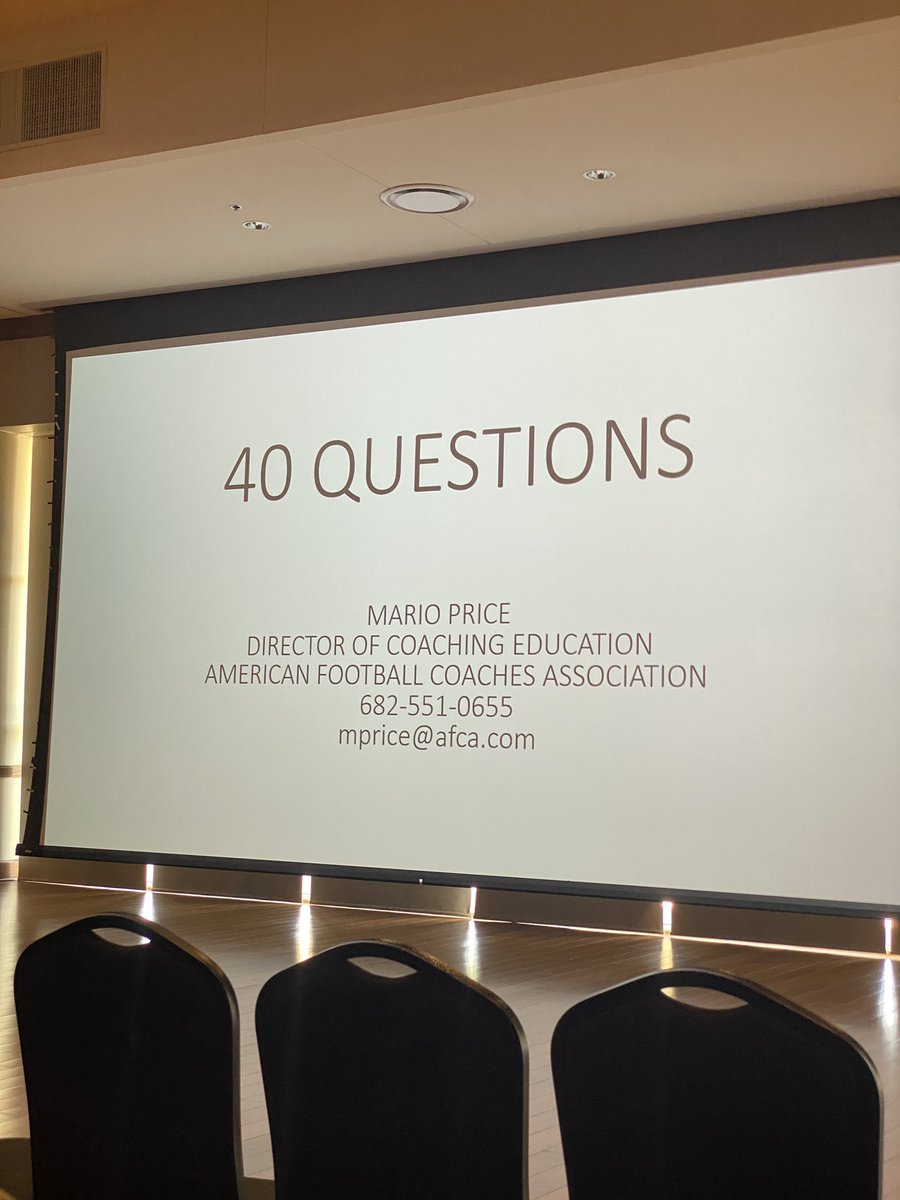 JPIIHS_Football's tweet photo. Shoutout to @CoachMarioPrice & @WeAreAFCA for a great presentation at @TAPPSbiz #TAPPSCON22 today. As a new HC, this really got me thinking about what kind of a team we want to be. Asked some next-level questions, some I had never even considered before. Thanks coach! https://t.co/Tz0LHsBUx8