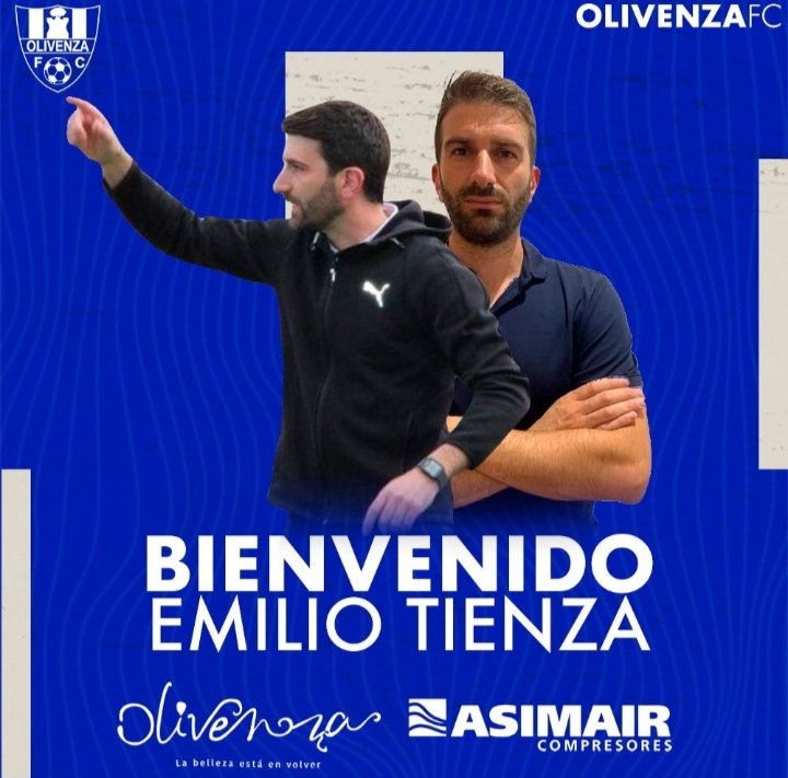 radiogolex's tweet photo. ⚽ TERCERA RFEF

Emilio Tienza es el nuevo entrenador del @OlivenzaF_C. Ya estuvo en el club como jugador. https://t.co/HJ13JYlJBT