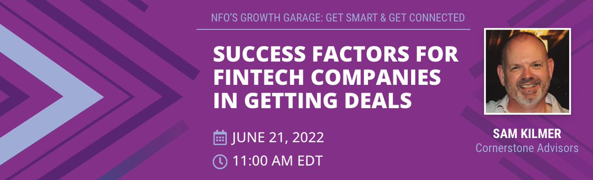 Really good timing for this session...fintechs need to focus on the types of customers that enable them to close more deals quickly. <a href="/SamKilmer/">Sam Kilmer</a>  <a href="/parker_don/">Don Parker</a>   <a href="/NatlFintechOrg/">National Fintech Organization (NFO)</a> <a href="/charlesepotts/">Charles E. Potts</a> <a href="/cjhay85/">Cara Hayward</a> <a href="/pglyman/">Peter Glyman</a> 

lnkd.in/gttRRH9q