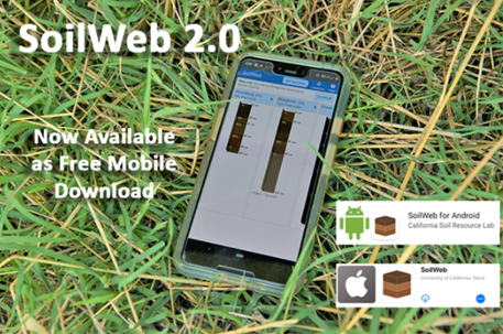 USDA_NRCS's tweet photo. Have you tried our free SoilWeb app? Developed in partnership with @ucdavis, this app provides detailed information about the soil at your location. https://t.co/G5zcPH4vkN https://t.co/8uui34lqzS