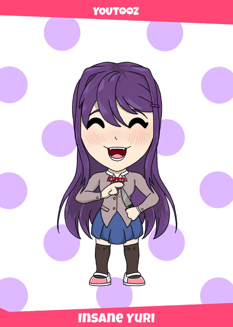 giant_fluffy's tweet image. #ddlctooz My design without the blood because of the rules