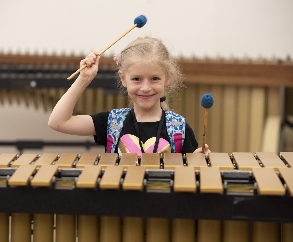 uindy's tweet image. Young musicians took #UIndy by storm this week at the 2022 Summer Piano Camp! They practiced their piano (and percussion) skills as well as learned about music history and composition. We can't wait to see these #FutureGreyhounds take the next steps in their musical journey. 🎵