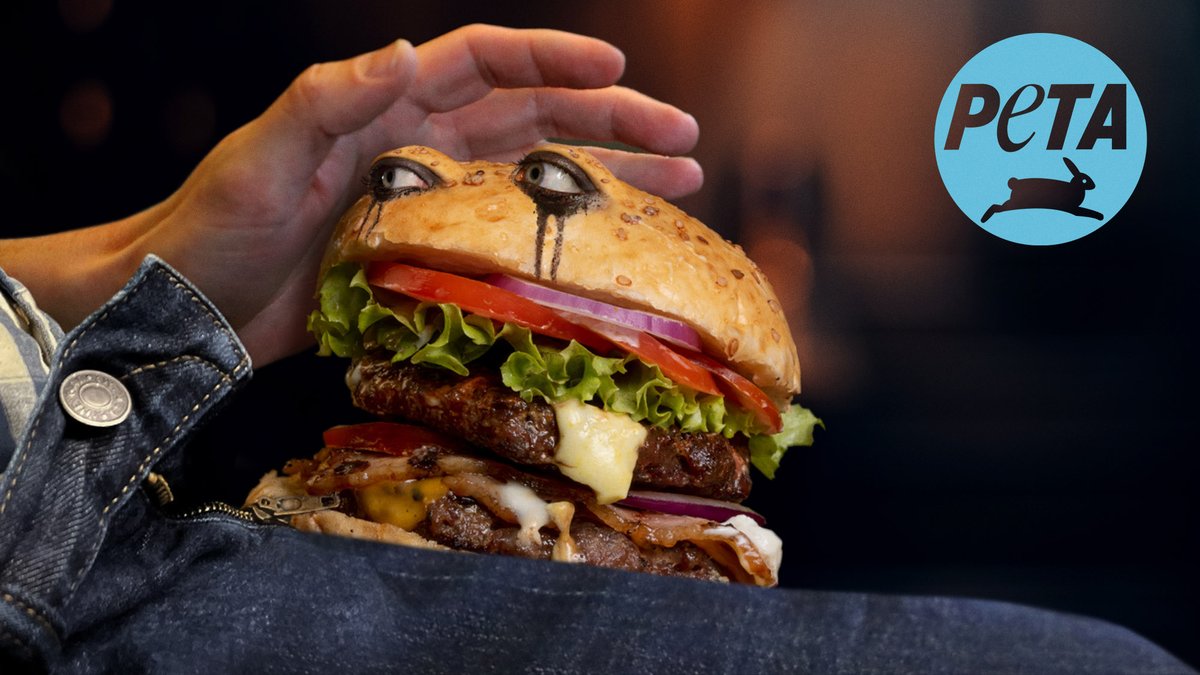 Unsettling PETA Ad Features Sobbing Burger Giving Man Blow Job bit.ly/3trAI2c