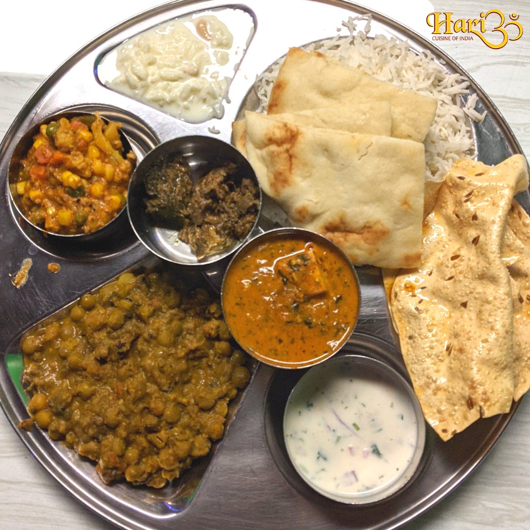 So many flavorful dishes on ONE Plate 🍱
 Absolutely DIVINE!! 😇
.
Dine-in or Order takeaway. Call 📞 907-328-3218
#hariomcuisineofindia #indianfood #indiancuisine #chefamitcooks #indianculture #incredibleindia #flavor #flavorful  #tastebuds #authenticindian  #thali #platter