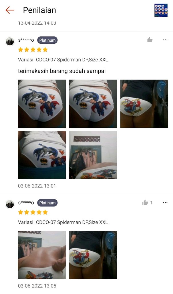 epson81965583's tweet photo. Suka banget liat testimoni orang belanja online, apalagi belanja sempak 🤤🤤🤤 btw baru2 ini ada sempak bocah bisa seukuran orang dewasa kalau bisa diperbanyak lagi yang kayak gini 😊😊 https://t.co/Gg380Asy0a