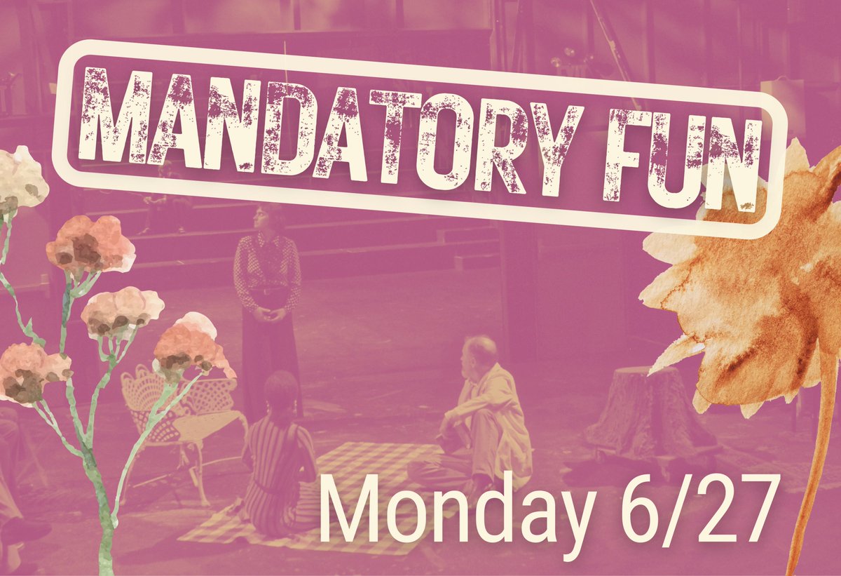 assemblytheater's tweet photo. Little darlings, it's been a long, cold lonely winter. And though the work development fires have been burning, we miss you, and we want to catch up!

Mandatory Fun 6/27. Tickets on sale now: https://t.co/7V1p9Xs61y https://t.co/nJJnxFfWMX