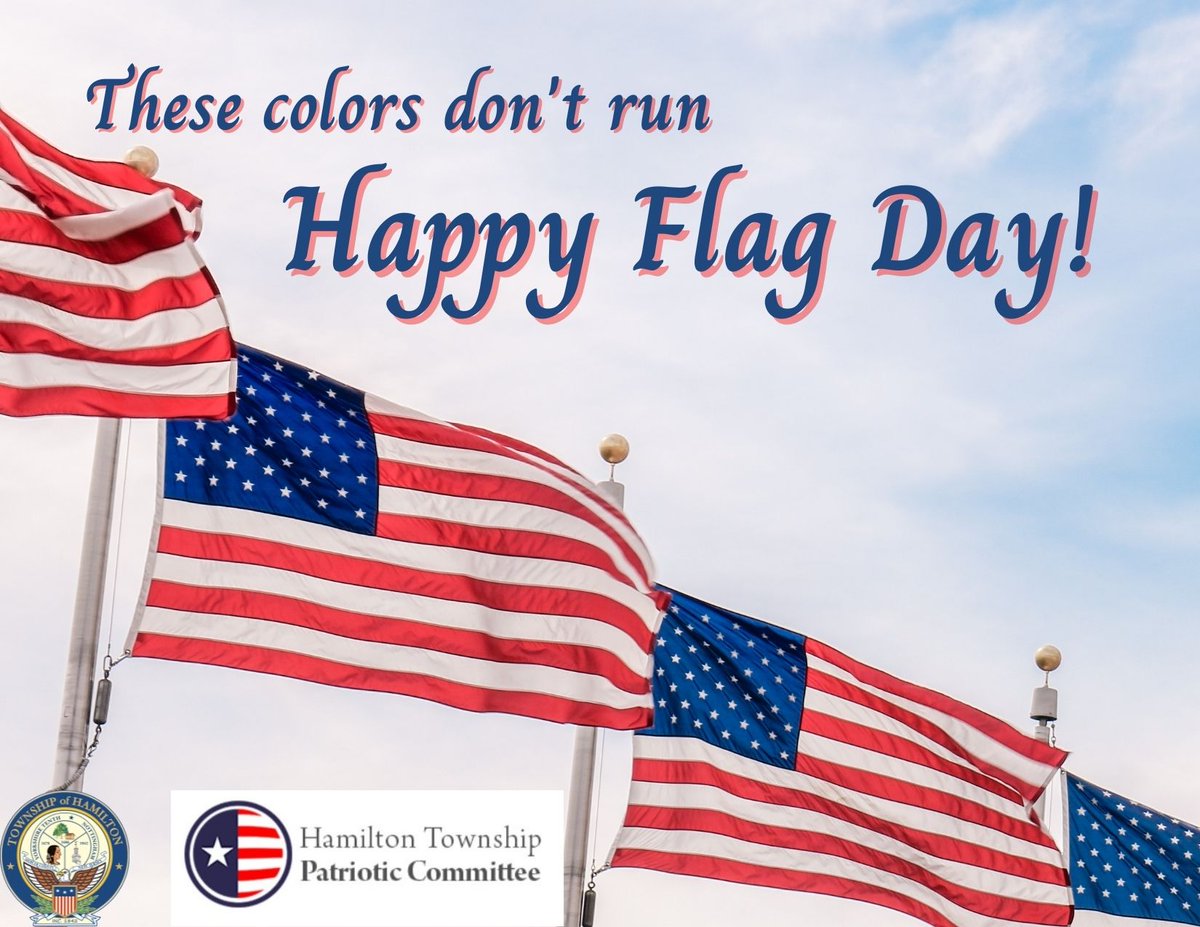 Flag Day est by Pres Wilson marks the anniv of the adoption of the US flag on 6/14/1777. Our flag has changed since its original design but remains a symbol of freedom &amp; justice. 
To decommission your US flag place it in the drop box@ the Maintenance Bldg in Vets Park (Kuser Rd)