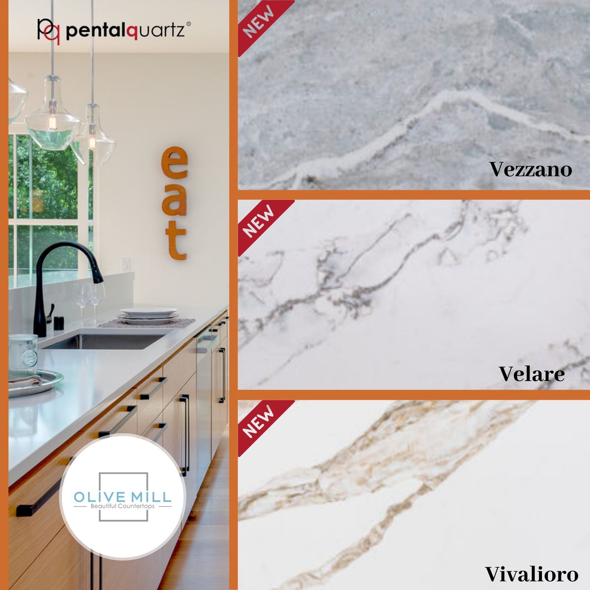 OliveMill's tweet image. Pental Quartz on Sale Through the End of June!

Inspired by beautiful quartzites and white marble, our newest range of Pental Quartz colors will add dynamic interest to all your design. 
#pentalquartz #quartzcountertops #quartz #kitchendesign #olivemill #Anaheim #Brea #YorbaLinda