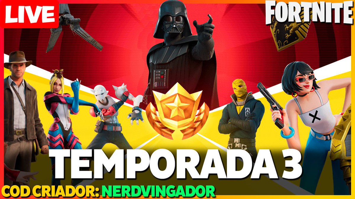 NerdVingador's tweet photo. 🔴FORTNITE AO VIVO | BORA TREINAR | !pix | COD CRIADOR 'NERDVINGADOR' #ad https://t.co/tpeTkunzuk 

#Fortnite #epicgames #fortniteaovivo #livestream https://t.co/mqzzP4X0aw