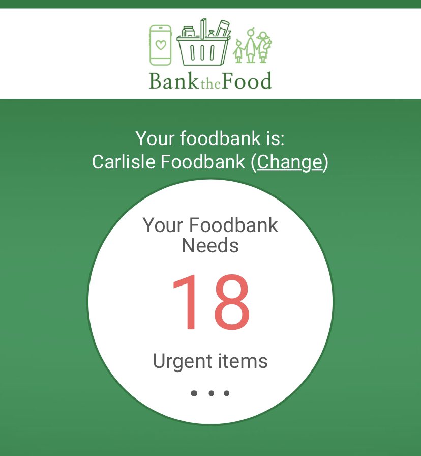 CarlisleFoodbank on Twitter "To find your nearest donation drop off