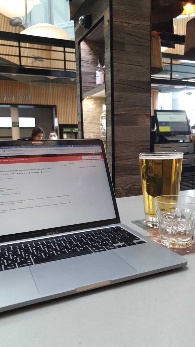 barazida's tweet image. #MLOpsWorld2022 - it&apos;s a wrap!
Had a great time chatting with inspiring ppl working on (very) interesting projects!

And if you haven&apos;t had the chance to catch @DeanPlbn session about choosing MLOps tools from first principles- do yourself a favor and watch the recording 🤯