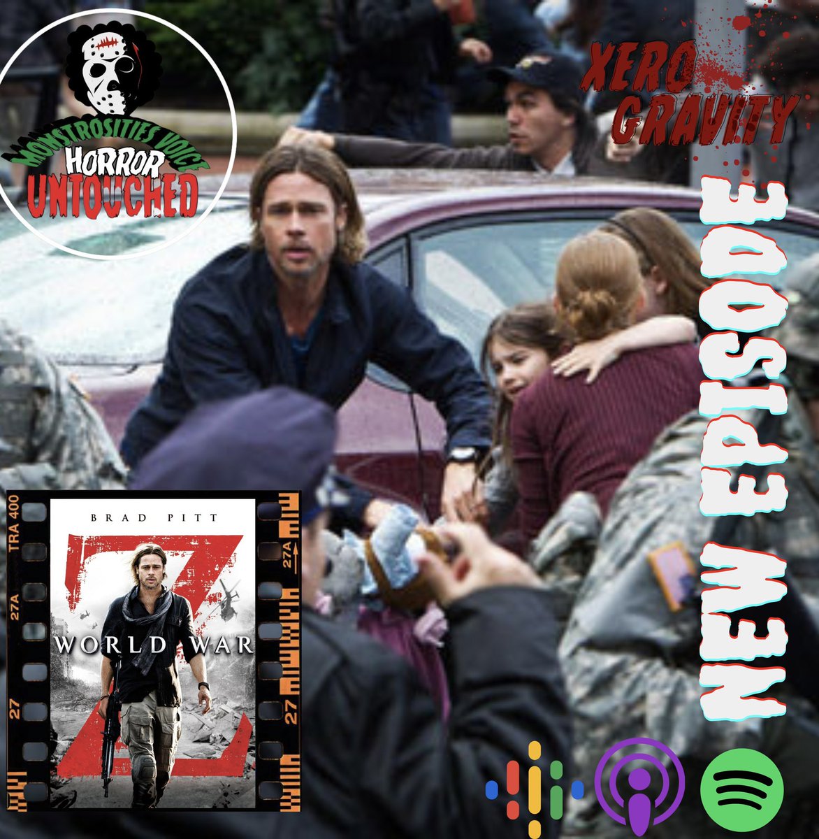 NEW EPISODE TODAY ! 
WORLD WAR Z (2013) Ft the homie @idkgravity ! 
Tune in 7pm CST / 8pm EST ! 
Streaming on all podcast platforms ! 
@mvhupodcast