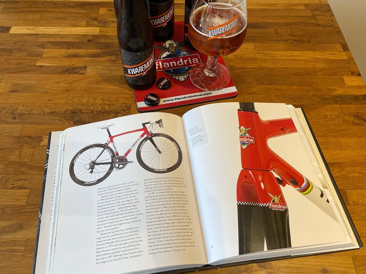 Always great on a Friday evening to relax with a great Belgian beer and a good book 👌🏼 <a href="/kwaremont/">ALISTAIR MILNER</a> <a href="/flandriabikes/">Flandria Bikes</a> (Kwaremont in the U.K. from <a href="/boothscountry/">Booths Supermarket</a> Supermarket) If only they’d stock @westmalletrappist Dubbel bruin too 🤔 (You can get Westmalle from <a href="/tescofood/">Tesco Food</a> )