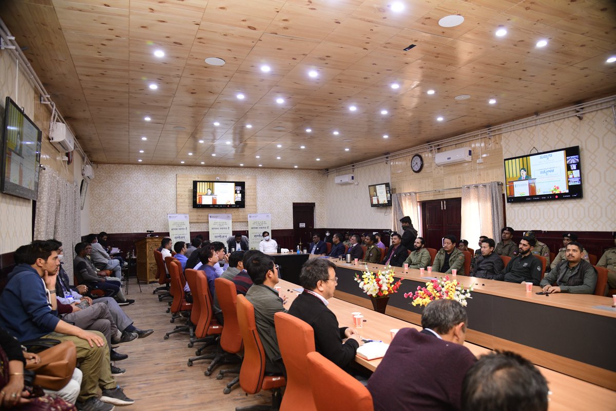 DIPAMevent's tweet photo. DIPAM organized a Conference on 'Creating Wealth through markets' during Iconic Day celebrations in 75 cities across India. Some glimpses of the Event held at Leh, Ladakh. #DIPAMCelebratesAKAM #AmritMahotsav #FinMinIconicWeek #DIPAMIconicDay https://t.co/OTFBjjvyjg