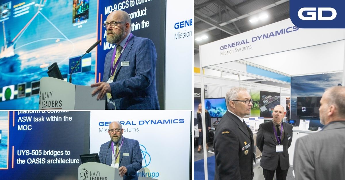 #FBF! Today we’re revisiting our participation in last month’s #CNE2022 event, hosted by @Defence_Leaders. Congrats to our UK colleague Chris for speaking about using open, modular tools to overcome the undersea battlespace environment. #GDMSCevents #GDUKevents