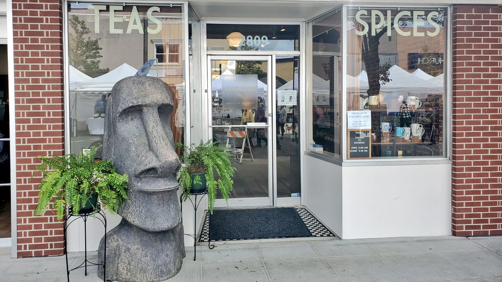 ChaiCupboard's tweet photo. It's time for #Sorticulture again, so we brought back our 🗿 to celebrate! https://t.co/UWQffXRIoU