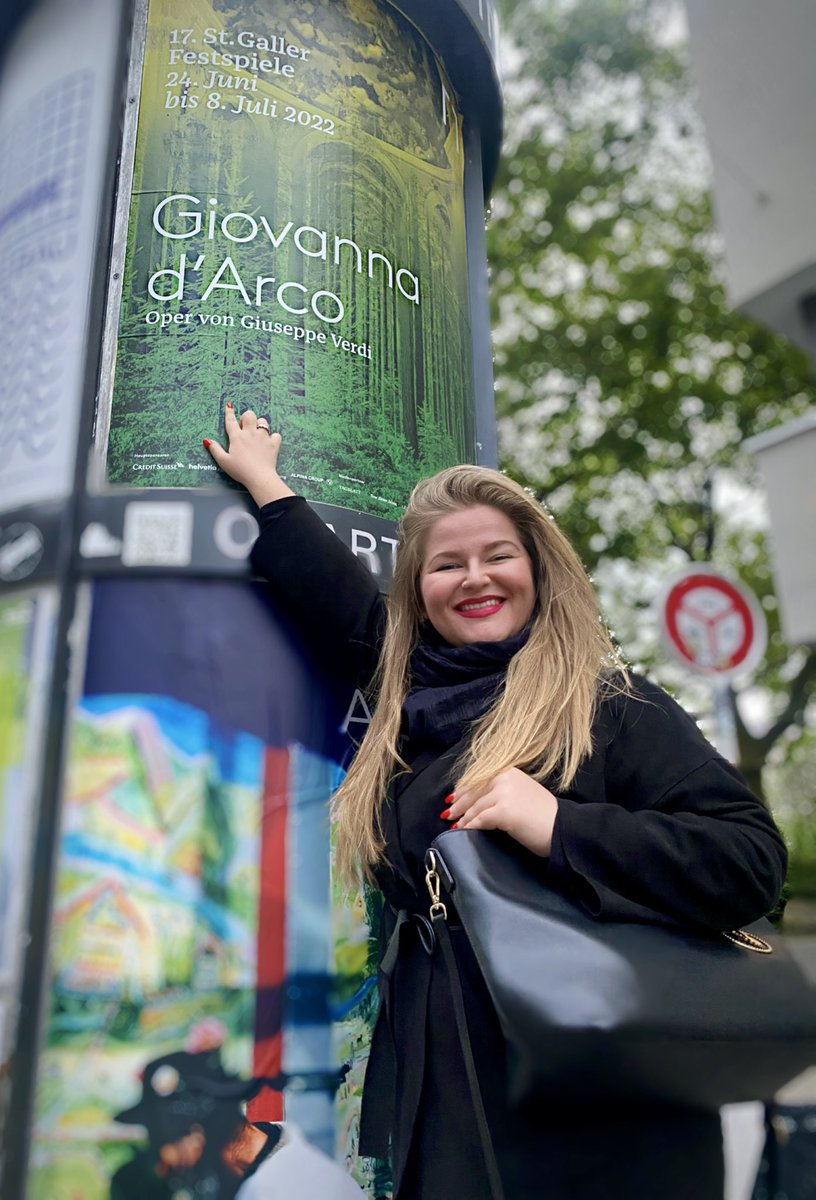 My debut in Switzerland is coming soon 😍 
See you all on 25th of June, 2nd and 6th of July at St Galler Festspiele @TheaterStGallen 💚

#opera #festival #festspiele #operasinger #verdi #soprano  #kosovo #switzerland #italianopera #jeandarc