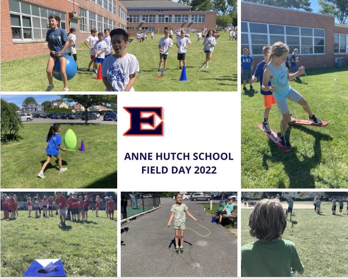 Anne Hutchinson School 2022 Field Day a success! Great job by our wonderful PE staff! So nice to see our students outside on this beautiful ☀️ day. <a href="/glasr333/">Rob Glass</a> @EUFSD_ASCI <a href="/Coach_ACarlson/">Amanda Carlson</a> <a href="/BernaboOctavio/">Coach Okie</a> <a href="/EUFSDWellness/">Kristina Caridi</a> <a href="/NYSAHPERD/">NYS AHPERD</a> <a href="/SHAPE_America/">SHAPE_America</a> #FieldDay #wellness #play #fun 🔴⚪️🔵