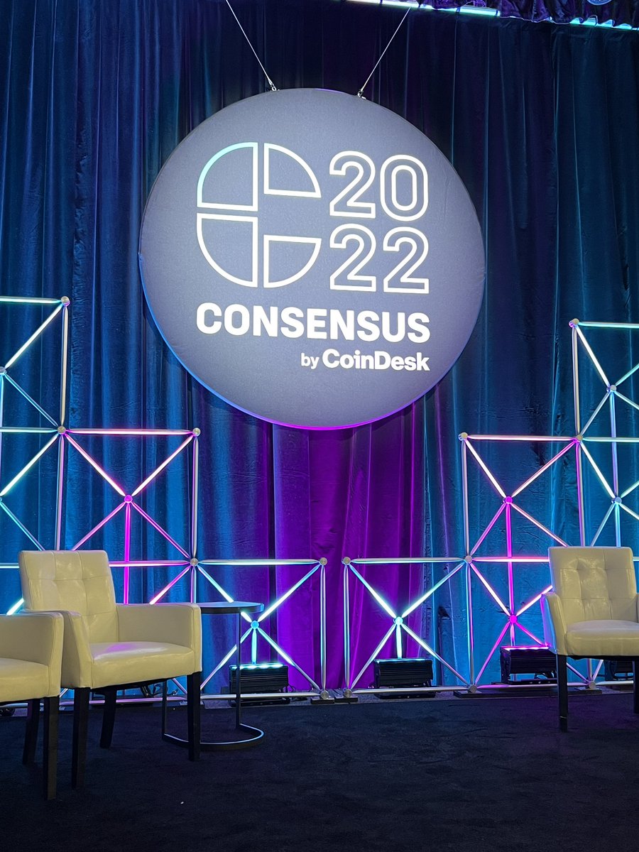 What a Friday so far! Here at @consensus2022 .. met some amazing change makers so far. Thank you <a href="/coinsesk/">СoinDеsk</a> !