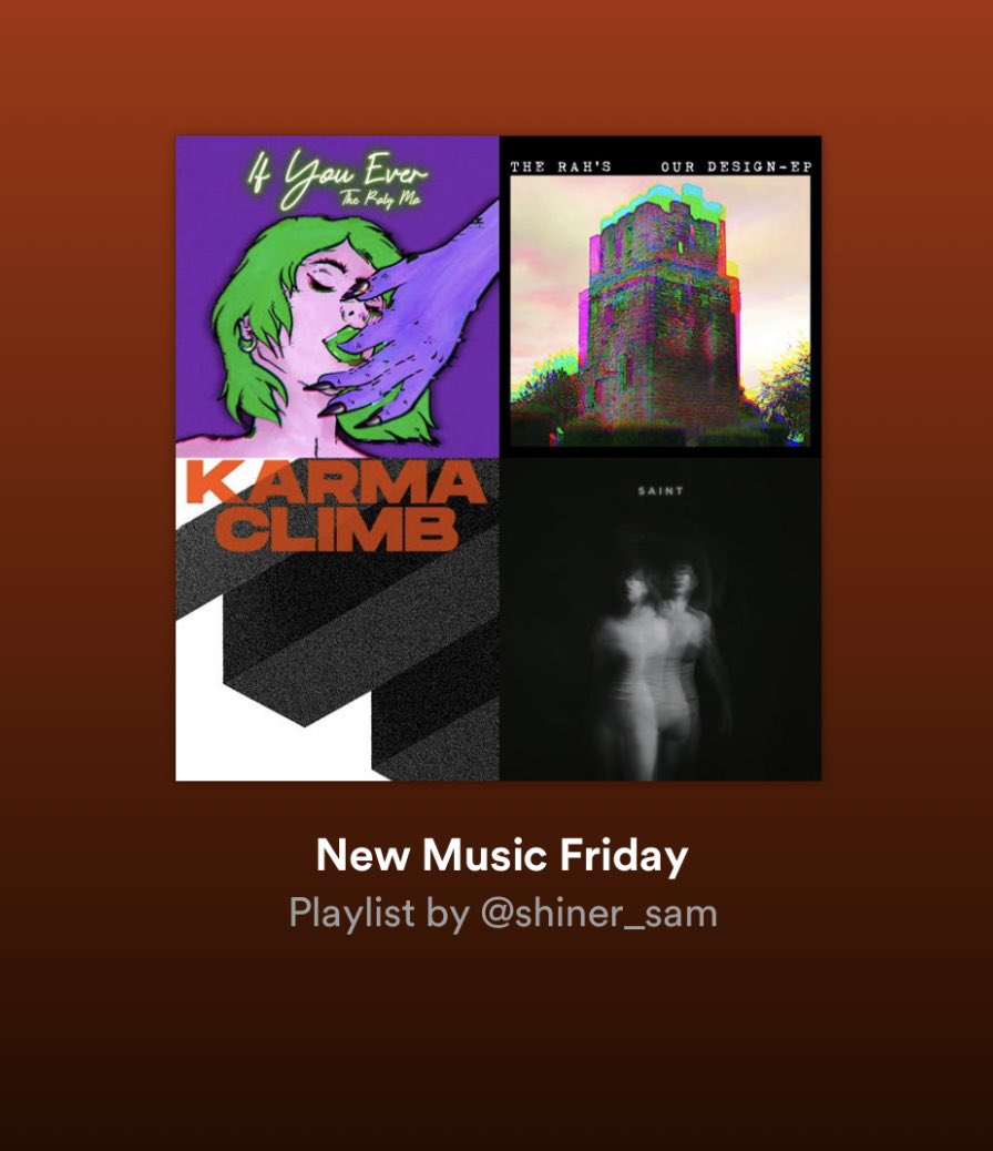 Playlist update time Playing catch up with last week’s releases too and as ever some brilliant stuff out 🎶✨ have a listen here ⤵️, happy Friday dudes! #NewMusicFriday open.spotify.com/playlist/0q1QA…