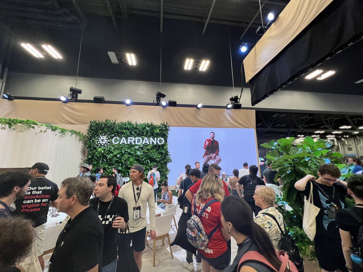 I see you <a href="/Cardano/">Cardano Community</a>  - thanks for the awesome swag! Water bottle helping with this ridiculous heat. 🥵#Consensus2022