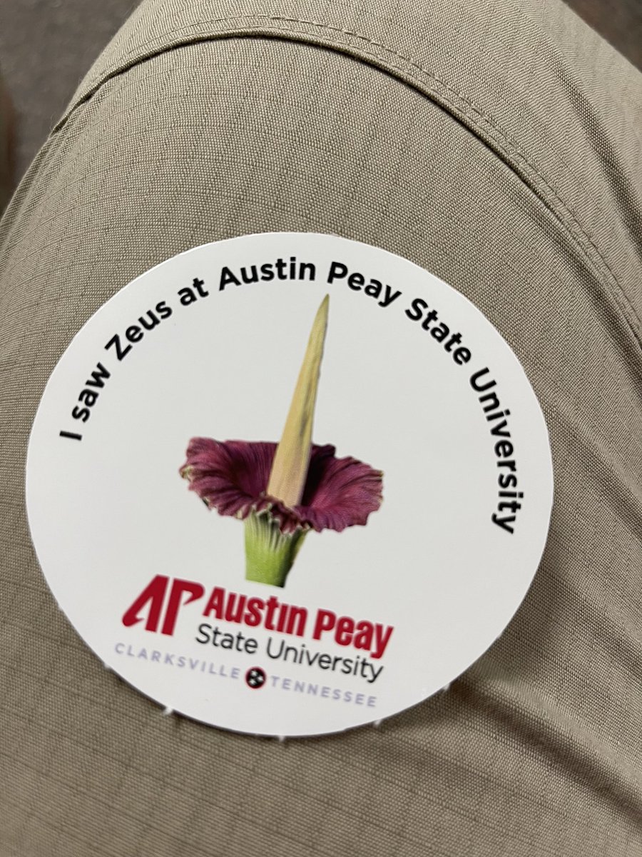 Wendles09's tweet image. Had the pleasure to see and smell the #TitanArum #zesus #corpseplant today at #apsu. A true experience