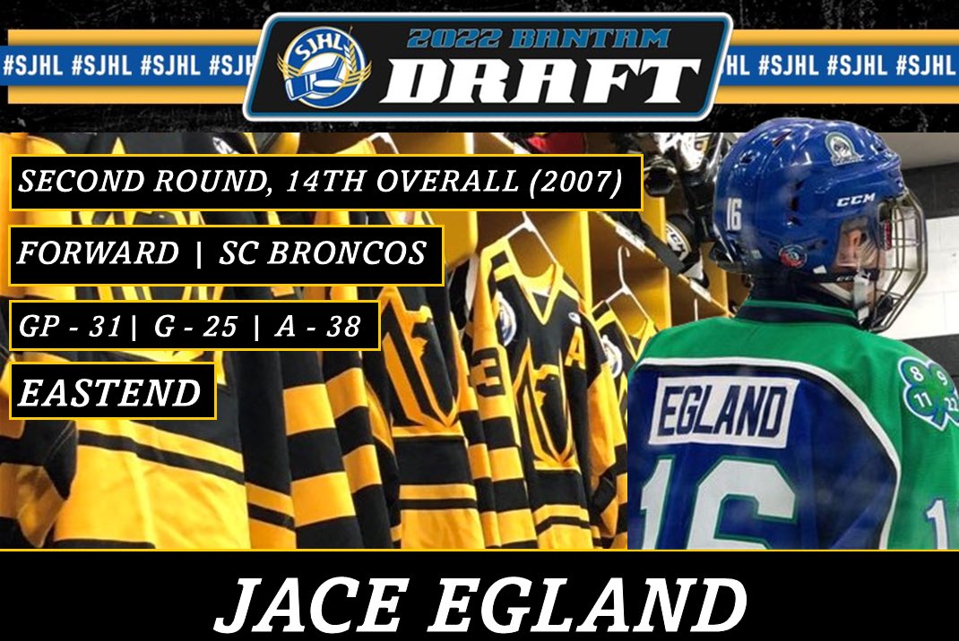 With our second pick in the 2007-born draft we dig into the hometown of former captain Cam Van Sandt and take Jace Egland!

Welcome to Nipawin Jace!