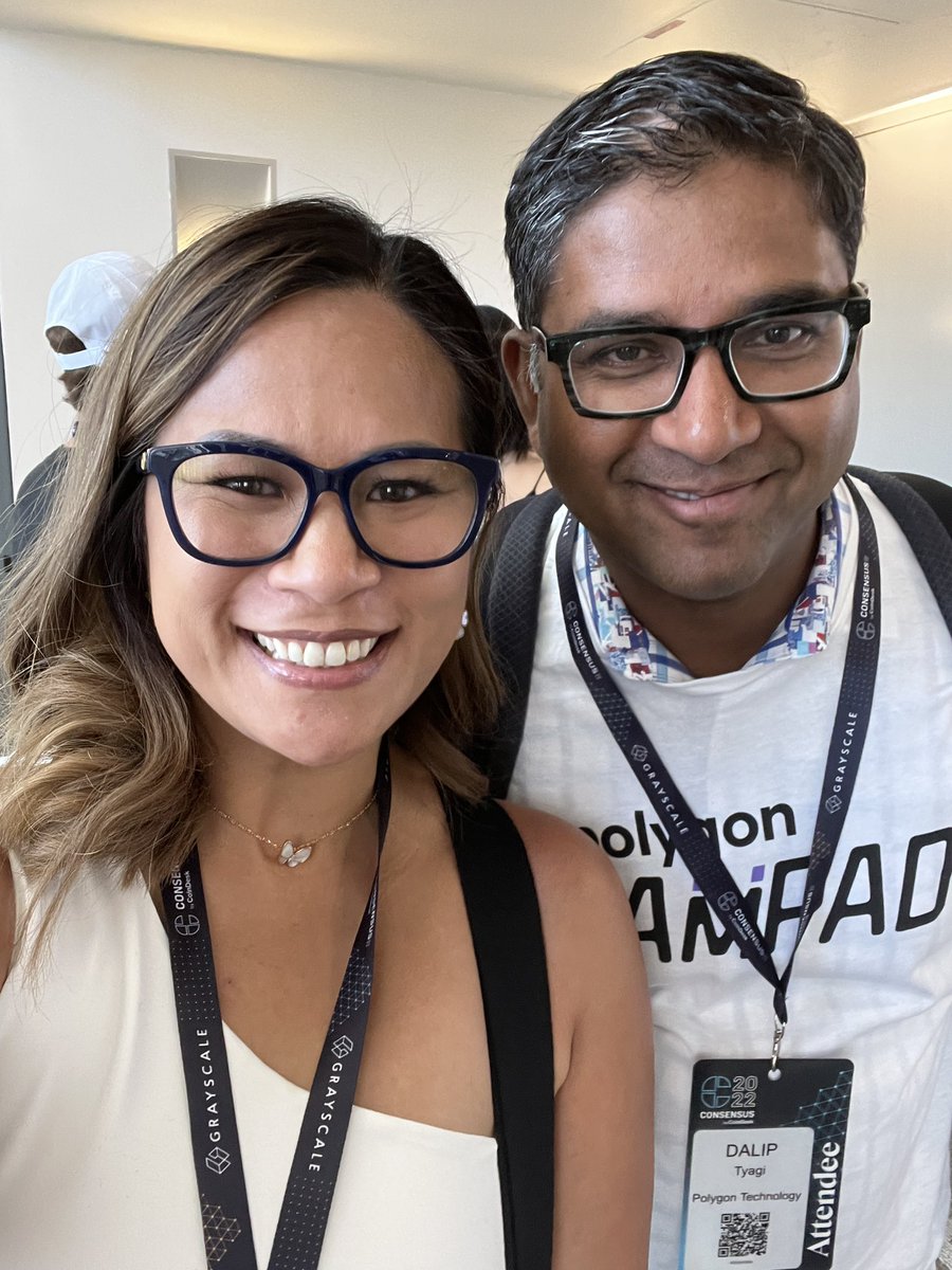 Thank you <a href="/Polygon/">Polygon</a>’s Dalila Tyagi for the connection. A pleasure to meet and your insights on how #Polygon will change the Metaverse. ✨