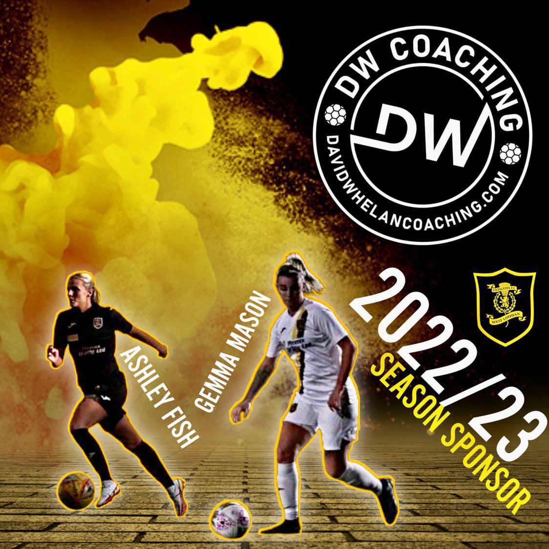 Absolutely delighted to announce that David Whelan Coaching will be sponsoring <a href="/afxo1995/">Ashley</a> and <a href="/GemmaMason15/">Gemma Mason</a> of <a href="/livingstonwfc/">Livingston WFC</a> for the 2022/23 season! Ashley &amp; Gemma have been nothing short of outstanding as they look to get themselves ready for next season in the SWF championship