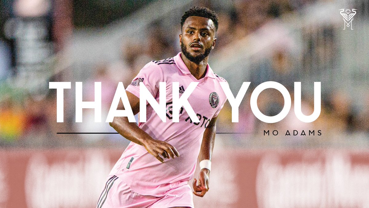 InterMiamiCF's tweet photo. #InterMiamiCF announced today it has agreed to mutually terminate the contract of midfielder/defender Mo Adams: https://t.co/qBnzCVPyOF https://t.co/b0HwCjxbum