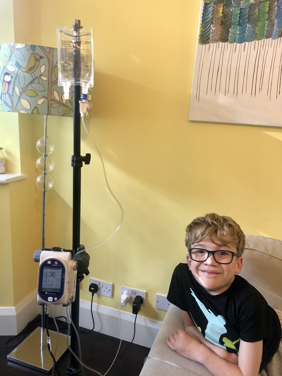 KeepSamSmiling's tweet photo. Nurse Brown on infusion #2 this week. Another hour then I can finally relax and start the weekend but always grateful we have #vimizim https://t.co/LrGYTIXFF2