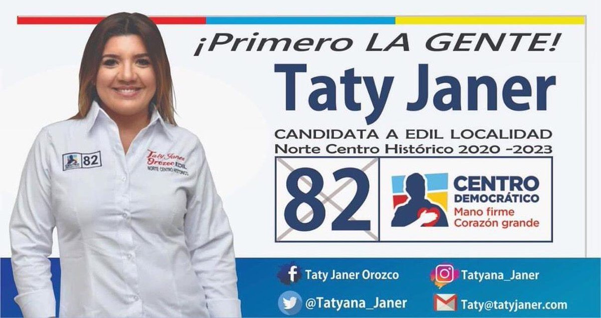 Betocoralg's tweet photo. La señora que interrumpió la entrevista con @Telemundo es la señora @TatyJaner militante activa del @CeDemocratico. Ahora funge como asesora de @ingrodolfohdez 

Que Vergüenza dan los que niegan que este señor representa el continuismo. https://t.co/mmqexBGnO3