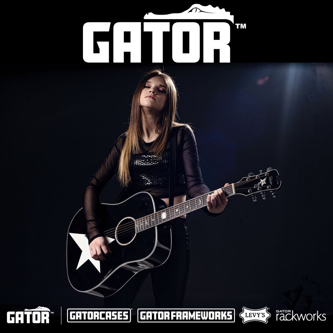 SierraLevesqueM's tweet photo. I’m very excited to announce that I am now a @gatorcases artist!🤘🐊

It is an honor to be a part of the revolutionary family of Gator brands and products including Gator Cases, Gator Frameworks, @LevysMusic and Gator Rackworks!

#gatorcases #guarditwithgator #sierralevesquemusic https://t.co/Sw8Uo3OH9i