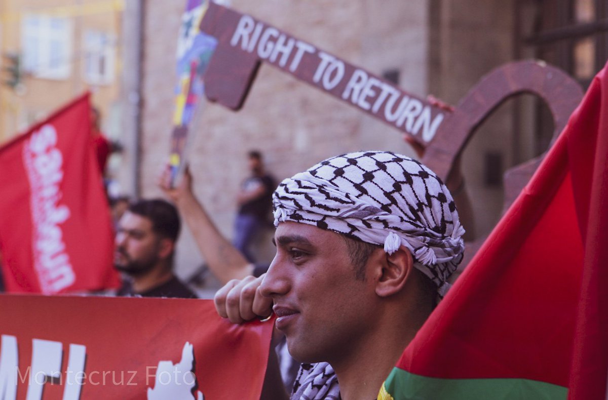 Montecruzfoto's tweet photo. Palestine solidarity meeting at Rathaus Neukölln today in Berlin.

#naksatag #freepalestine #b1006 #naksaday https://t.co/UFRMxZx3ww